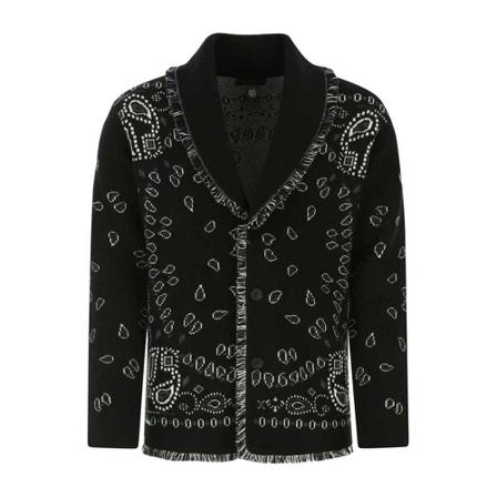 Alanui - Cardigans - Svart - Herr - Storlek: M, Herr, Storlek: M
