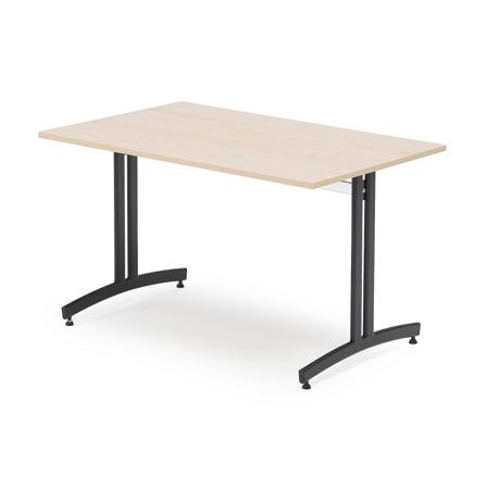 Kantinentisch SANNA, 1200x800x720 mm, schwarz/birke