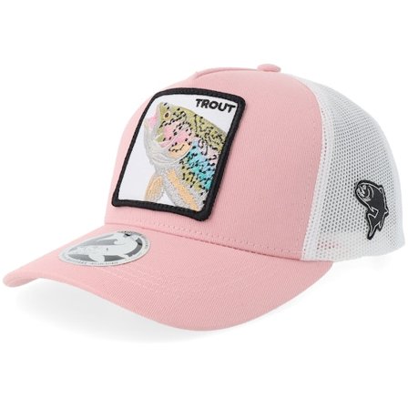Skillfish - Pink trucker Czapka Z Daszkiem - Kids Rainbow Trout Light Pink/White A-frame Trucker @ Hatstore
