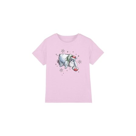 Nalle Puh Barn/Kids Åsna Snöflinga Jul T-shirt