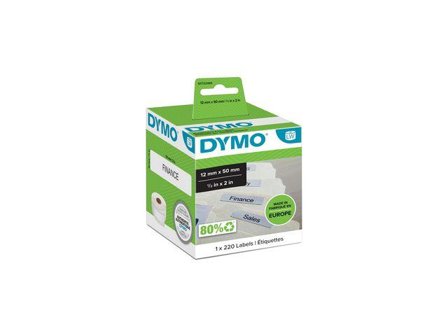 DYMO Etikett Hengemappe, 1pk 12x50mm