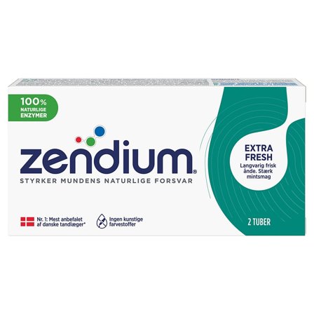 Zendium Zendium Extra Fresh 2x50 ml, Medicin & Pleje, Mund & Tandpleje, Tandpasta