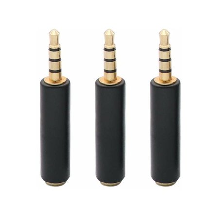 3,5 mm till RCA AV-kabel, 3-pack - Kompatibel med smartphones, MP3, surfplattor, högtalare, hemmabio - 3,5 mm hane till 3RCA hane ljudvideokabel