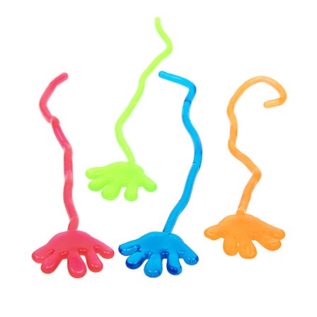 TPR Mini Sticky Hand Toys for Kids Party Gifts, Birthday 100pcs