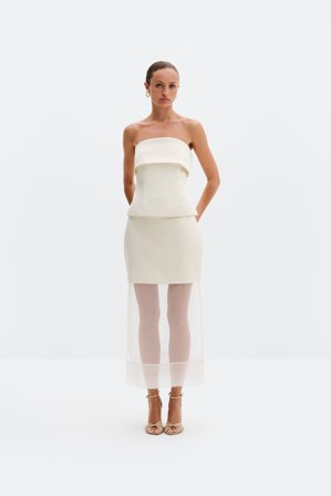 Malina - Lucine midi skirt - 44 - Vanilla