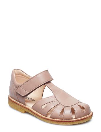 Sandals - Flat - Closed Toe - Shoes Summer Shoes Sandals Lyserød ANGULUS