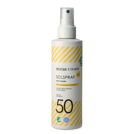 3 for 2 - Matas Striber Solspray SPF 50 Uden Parfume 200 ml, Skincare, Solpleje, Solcreme