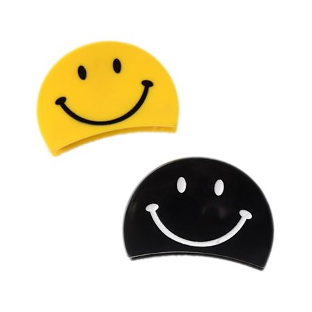 2 kpl hiusklipsiä, akryyliset banaanipinnit, hymynaama leukapidikkeet, musta ja keltainen hiusneula, tyylikkäät hiuskoristeet naisille ja tytöille