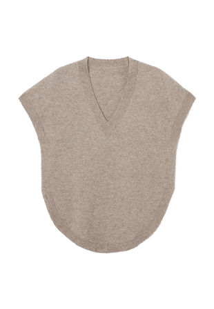 Wera Ulljumper med holkärm DESDEMONA Stickat Brun M