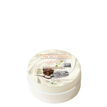 Lendelundens Naturprodukter Sheacreme Naturell, 100 ml