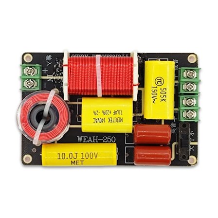 250 W lydhøyttaler frekvensdeler 2-veis Hi-Fi lydhylle kryssfilter