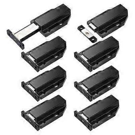 8-pak Magnetisk Tryklås Kraftig Tryk-for-at-åbne Skab Hardware Trykudløser Magneter Berøringslås