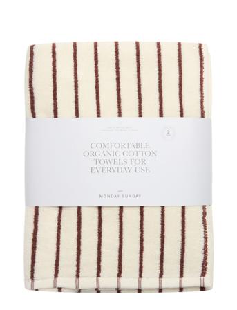 Elin Mono Stripe 2-Pack White Monday Sunday