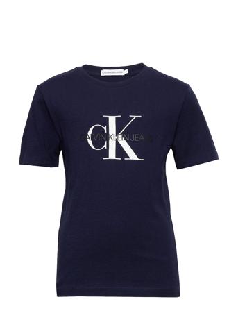 Monogram Logo T-Shirt T-shirts Short-sleeved Blå Calvin Klein