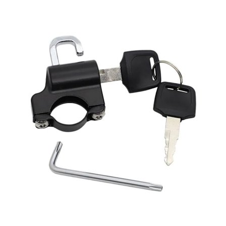 Aluminium Universal Hjelmlås Hænger Hængelås Nøglesæt Kompatibelt med 7/8 Tommer 22 mm Håndtagsrør