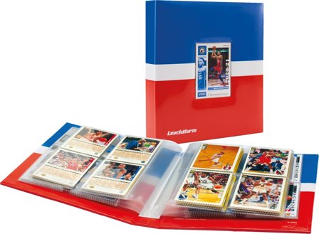 Leuchtturm Samlekort album PRO SMALL - Sport - Blå/Hvid/Rød