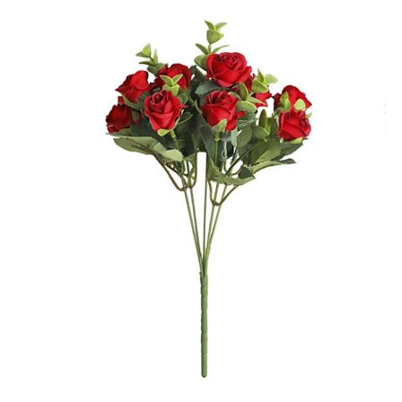 Simulering Rose 5 Branch Artificiell Rose Flower