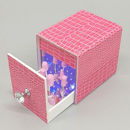 Neglebor Negle Sterilisator Kunst Manikyr Rengjøring Desinfeksjon Veske Desinfeksjonsmaskin Skjønnhetsinstrument Salongutstyr