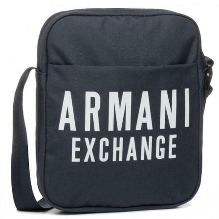 Armani Exchange - Axelväskor - Blå - Unisex - Storlek: One Size, unisex, Storlek: ONE SIZE