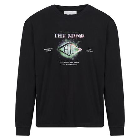 Han Kjøbenhavn Boxy Tee Long Sleeve svart, Herr Långärmade t-shirts, Herr, Storlek: 2XL
