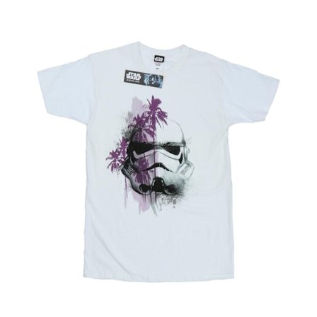 Star Wars Rogue One Stormtrooper Palm Trees T-shirt S Vit