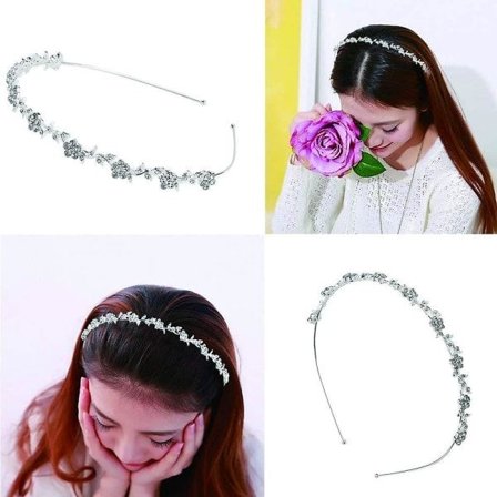 Hårbånd Bryllup Brudehårbånd Sølv Hårtilbehør Hårbånd Bryllup Tiara