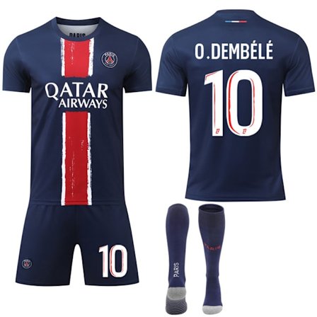 2024-2025 Paris Saint-Germain Hjemme Barn Voksen Fotballdrakt Nr. 10 O.Dembélé