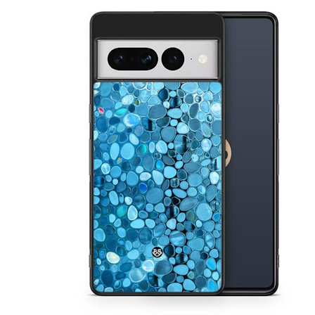 Bjornberry Skal Google Pixel 7 Pro - Stained Glass Blå