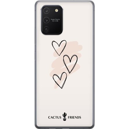 Kompatibelt Mobildeksel til Samsung Samsung Galaxy S10 Lite Cactus and Friends - Soft Romance Sketch