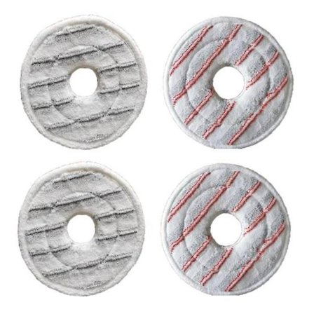 4-pakning mikrofiber vaskbar for Spin & Clean mopppåfyll støvsuger
