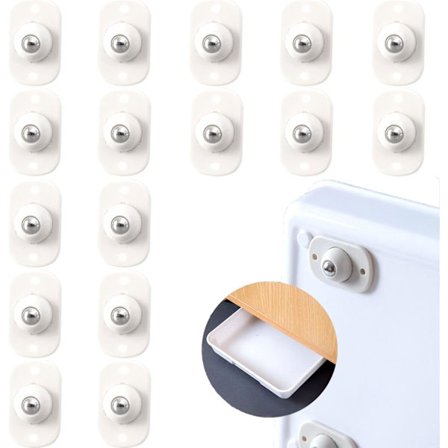 16 stk selvklebende hjul, små hjul, mini roterende