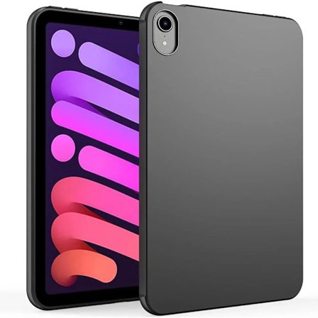 Silikonplatta Fodral kompatibelt iPad Mini 1 2 3 4 5 7.9'' mini 6 2021 8.3 mini 5:e 6:e Gen Flexibelt Mjukt TPU Svart Skal Baksida