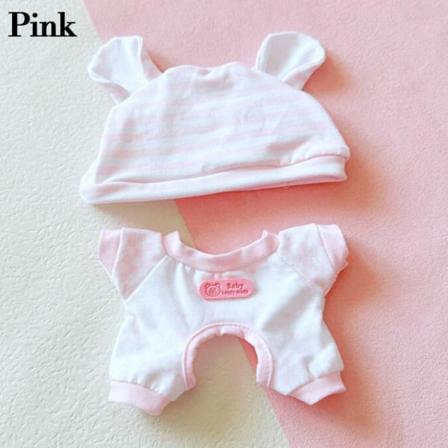 Uudet söpöt vaatteet 20cm nukkepyjamat PINK Pink