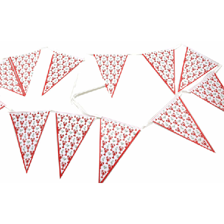 Girlang Flagga 2-pack Kräfta Kräftskiva Röd