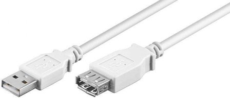 Goobay USB 2.0 USB forlængerkabel 3m Hvid