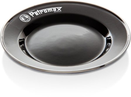 Petromax Enamel Plates 22 cm Black 2-pack