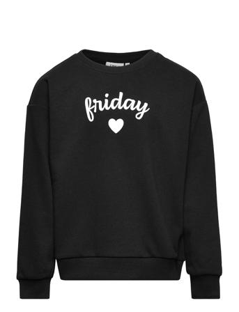 Kogweekday L/S Figure Box Swt Black Kids Only