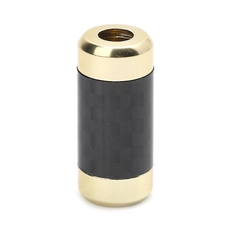 Svart/Guld/Silver HiFi Kolfiber Y-delare 1 till 2 Högtalare RCA-kabel o