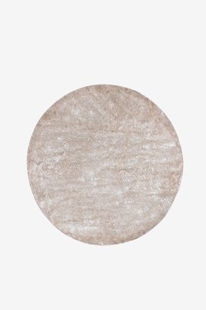 Venture Home - Tæppe Milla i polyester Ø 200 - Beige - Luv- & ryatæpper - 200 - Fra Homeroom