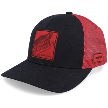Skillfish - Preto trucker Boné - Grisjävel Laser Black/Infrared Trucker @ Hatstore