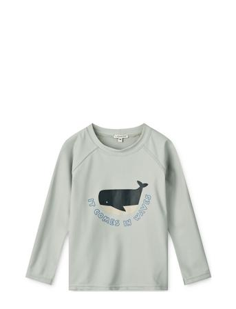Noah Placement Longsleeve Swim Tee Liewood Blue
