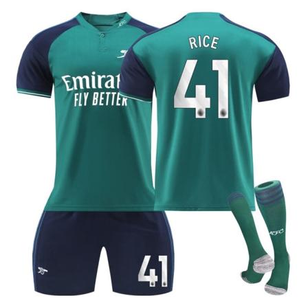 23-24 Arsenal anden udebanetrøje træningsdragt for voksne og børn NO.41 RICE XL