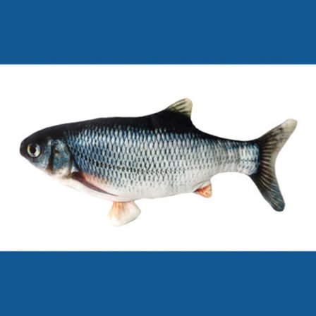 Sähköinen löysä kala kissan lelu, liikkuva kissan potkiva kalaleikki, 11 tuuman realistinen löysä kala koiran lelu, pehmoinen interaktiivinen kissan 