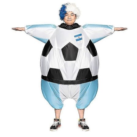 Fotball Oppblåsbar Bekledning Fotballkamp Landslag Oppblåsbare Klær Festival Party Maskotdrakt Halloween Cosplay Kostyme