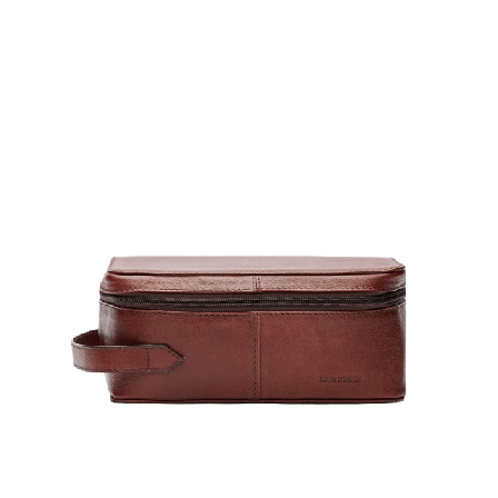 John Henric Toiletry Bag Velia Brown Necessärer Herr Brun
