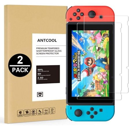 Filmskydd - Nintendo Switch - Härdat Glas - 0,2 mm - Motstånd 9H - Paket med 2
