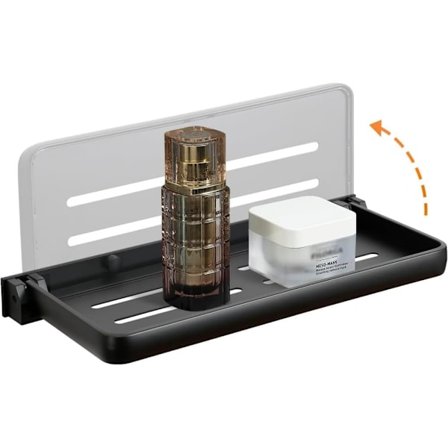 Sammenleggbar vegghylle for campingvogn – 12-tommers (30 cm) oppfellbar baderomshylle. Kompakt og vanntett for camping, vaskerom eller kjøkken_OF