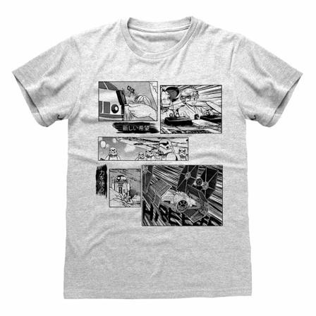 Star Wars: Andor Unisex Manga T-shirt XL Gråmelerad Grey Heather XL