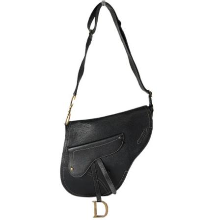 Dior Vintage Pre-owned Læder dior-tasker Sort, unisex Vintage Tasker, Størrelse: ONE Size