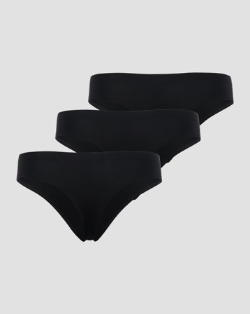 Invisible Thong 3-pack Black